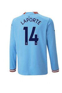 Fotbalové Dres Manchester City Aymeric Laporte #14 Domácí Oblečení 2022-23 Dlouhý Rukáv
